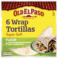 6 soft wrap tortillas